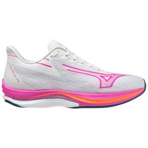 MIZUNO Chaussure running Wave Rebellion Sonic W White/807 C/blue Ashes Femme Blanc/Rose  taille 7.5