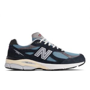 New Balance Homme MADE in USA 990v3 en Bleu, Leather, Taille 45 Large