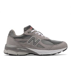 New Balance Homme MADE in USA 990v3 Core en Gris/Blanc, Leather, Taille 47.5 Large