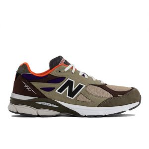 New Balance Homme MADE in USA 990v3 en Marron/Bleu, Leather, Taille 46.5 Large