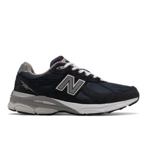 New Balance Homme MADE in USA 990v3 Core en Bleu/Blanc, Leather, Taille 46.5 Large