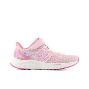 New Balance Enfant Fresh Foam Arishi v4 Bungee Lace with Top Strap en Rose, Mesh, Taille 32