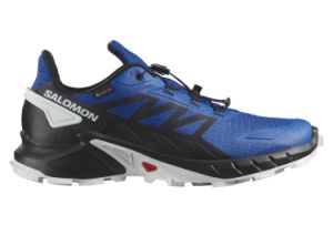 Chaussures de trail salomon supercross 4 gtx bleu noir homme
