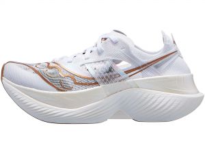 Chaussures Femme Saucony Endorphin Elite Blanc/Or
