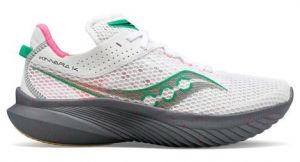 Chaussures de running femme saucony kinvara 14 blanc gris vert
