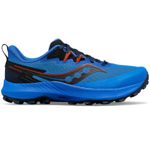 SAUCONY Peregrine 14 - Bleu / Rouge - taille 46 1/2 2024