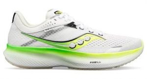 Chaussures de running saucony ride 16 blanc vert