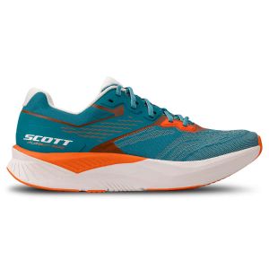 SCOTT Chaussure running Pursuit Ride Mineral Green/glow Orange Homme Bleu/Orange/Blanc  taille 46