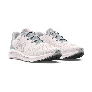 chaussures de running femme ua w charged pursuit 3 bl-gry