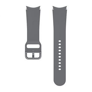 Samsung Sport Band ET-SFR87 Bracelet de Montre pour Galaxy Watch4 de 20 mm de Largeur - Taille M/L - Fluorelastomère Gris