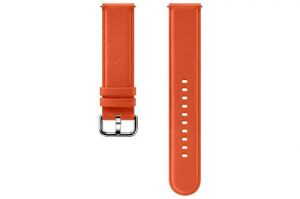 Samsung Galaxy Watch Active2 Bracelet en cuir Orange