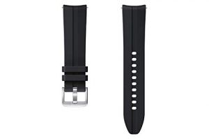 Samsung Ridge Sport ET-SFR85 Bracelet de montre pour Galaxy Watch3 20 mm de largeur - Bracelet de sport en fluoroélastomère noir