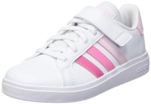 adidas Grand Court Elastic Lace and Top Strap Shoes-Low