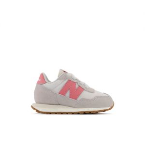 New Balance Enfant 237 Bungee en Gris/Rose, Synthetic, Taille 27.5