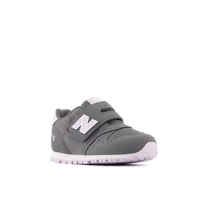New Balance Kids' 373 Hook and Loop en Gris/Mauve, Synthetic, Taille 27.5