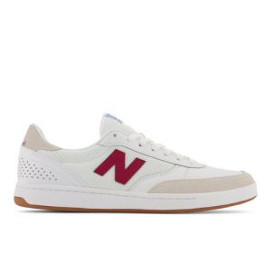 New Balance Homme NB Numeric 440 en Blanc/Rouge, Suede/Mesh, Taille 40.5 Large