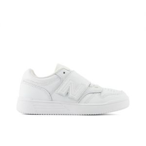 New Balance Enfant 480 Bungee Lace with Top Strap en Blanc, Synthetic, Taille 34.5
