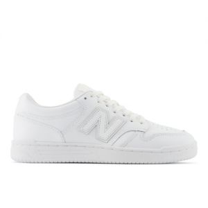 New Balance Homme 480 en Blanc, Leather, Taille 38.5 Large