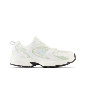 New Balance Enfant 530 Bungee en Blanc/Vert, Synthetic, Taille 30.5