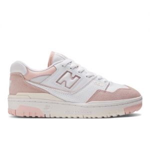 New Balance Femme 550 en Blanc/Rose, Synthetic, Taille 43