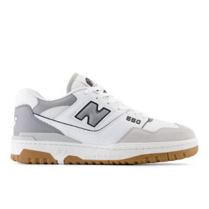 New Balance Homme 550 en Blanc/Gris, Leather, Taille 49 Large