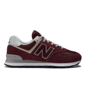 New Balance Homme 574 Core en Rouge/Blanc, Suede/Mesh, Taille 47.5 Large