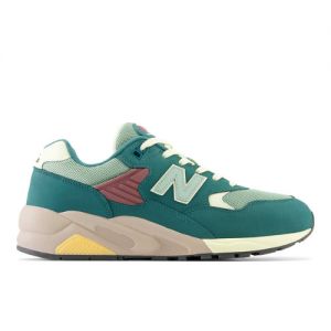 New Balance Homme 580 en Vert/Jaune/Rouge, Leather, Taille 46.5 Large