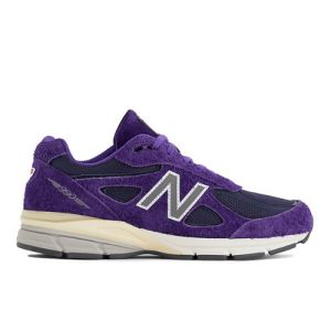 New Balance Unisexe Made in USA 990v4 en Mauve/Gris, Leather, Taille 42 Large