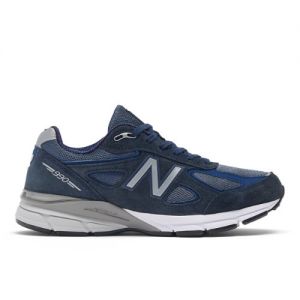 New Balance Unisexe Made in USA 990v4 en Bleu/Gris, Leather, Taille 44 Large