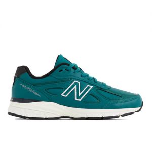 New Balance Unisexe Made in USA 990v4 en Vert/Blanc, Leather, Taille 40.5 Large