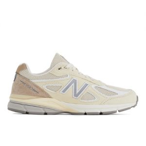 New Balance Unisexe Made in USA 990v4 en Gris/Blanc, Leather, Taille 47.5 Large