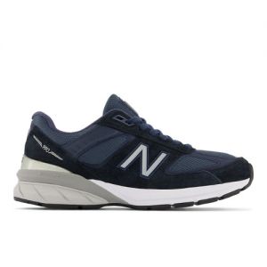 New Balance Homme MADE in USA 990v5 Core en Bleu/Gris, Suede/Mesh, Taille 45.5 Large