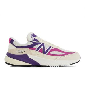New Balance Unisexe Made in USA 990v6 en Gris/Rouge, Leather, Taille 46.5 Large