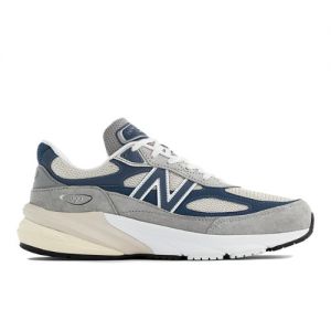 New Balance Unisexe Made in USA 990v6 en Gris/Bleu, Leather, Taille 45 Large