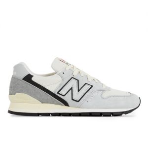 New Balance Unisexe Made in USA 996 en Gris/Noir, Leather, Taille 40 Large