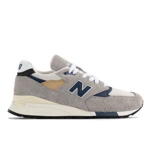 New Balance Unisexe Made in USA 998 en Gris/Bleu, Leather, Taille 46.5 Large