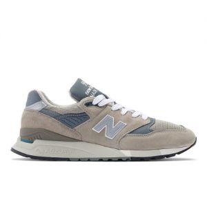New Balance Unisexe Made in USA 998 Core en Gris, Leather, Taille 47.5 Large