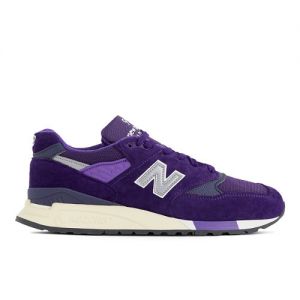 New Balance Unisexe Made in USA 998 en Mauve/Gris, Leather, Taille 38.5 Large