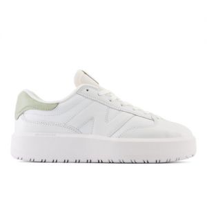 New Balance Homme CT302 en Blanc/Vert, Leather, Taille 38 Large