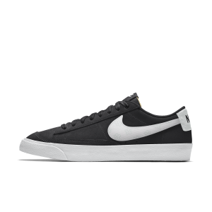 Chaussure personnalisable Nike Blazer Low '77 By You pour Homme - Noir