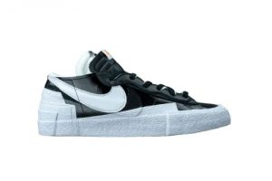 Nike x Sacai Blazer Low Black Patent DM6443-001 Size 45