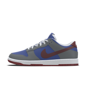 Chaussure personnalisable Nike Dunk Low By You pour Homme - Grey
