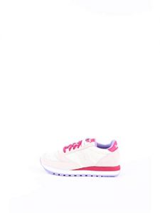 Sneakers Saucony "Jazz Original" in Camoscio e Nylon Donna SAUCONY cod.1044 Off white - berry SIZE:9 UK