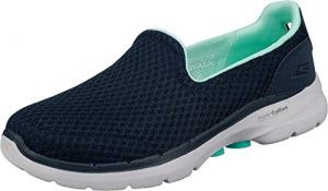 Skechers Go Walk 6 Big Splash Sneaker Femme Navy Textile/turquoise Trim 40 EU