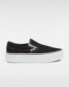 VANS Chaussures Classic Slip-on Stackform (black/true Whit) Femme Noir, Taille 47