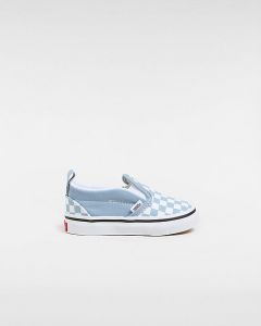 VANS Chaussures Classic Slip-on V Checkerboard Bébé (1-4 Ans) (color Theory Checkerboard Dusty Blue) Toddler Bleu, Taille 26.5