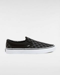 VANS Chaussures Checkerboard Classic Slip-on ((checkerboard)black/black) Unisex Noir, Taille 50