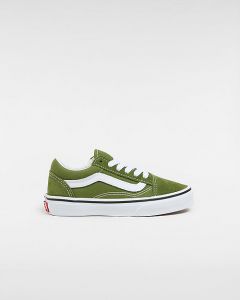 VANS Chaussures Old Skool Enfant (4-8 Ans) (pesto) Enfant Vert, Taille 31