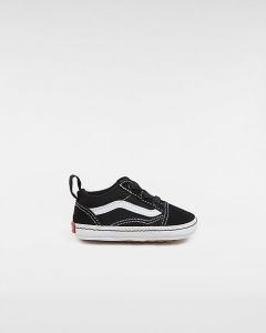 VANS Chaussures Bébé Old Skool Crib (0-1 An) (black-true White) Infant Noir, Taille 19
