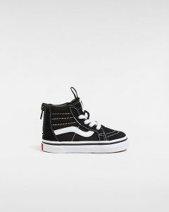 VANS Chaussures Enfant Sk8-hi Zip (1-4 Ans) (black/white) Toddler Noir, Taille 26.5